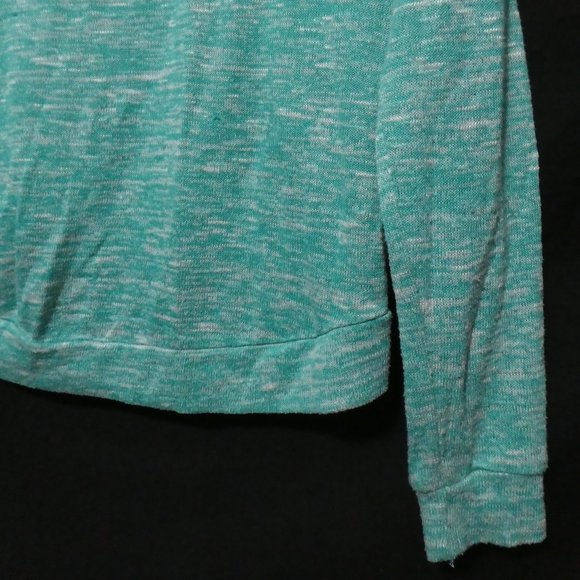 SWS, small, cropped knit hooded pullover sweater, kangaroo pockets, GUC - Picture 14 of 16